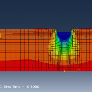 Equilibrium Solution for a Layer of Soil Loaded by a Rigid, Perfectly Rough Strip Footing