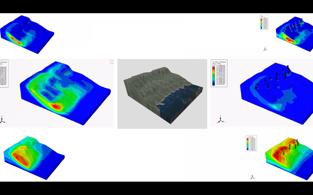 Numerical Simulation of Slope Stabilization with and without GFRP Piles Based on Real Topographic Survey Data Using the Strength Reduction Method (SRM).